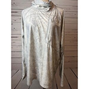 Coolibar Andros Fishing Tee Shirt Mens Large UPF 50+ T-Shirt 10047 Gaiter Marble